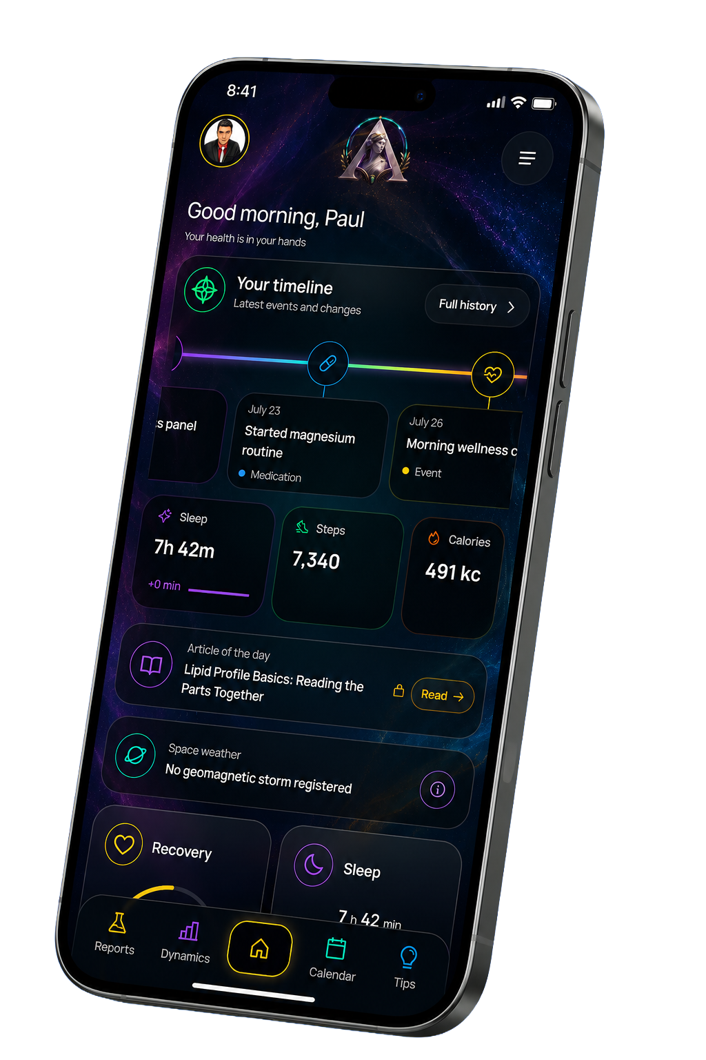 Aceso app displayed on a phone